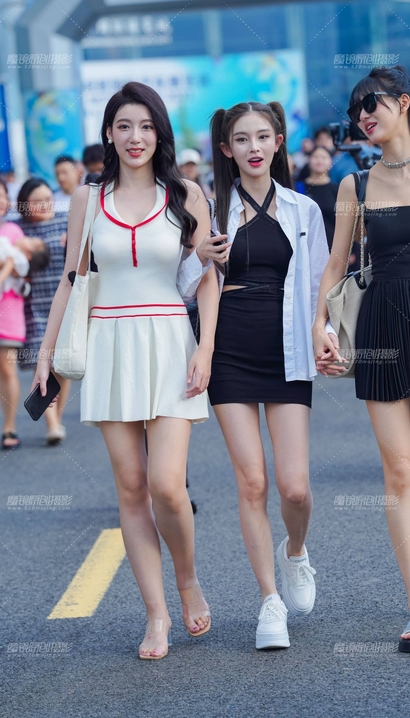 偶遇气质极佳的裹臀裙大长腿女神_街拍第一站[KN1H]